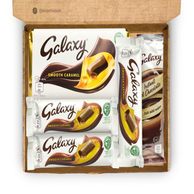 Galaxy Caramel Gift Box | Galaxy Present | Galaxy Caramel Chocolate Hamper | Galaxy Letterbox Gift Box | Chocolate Lover Present