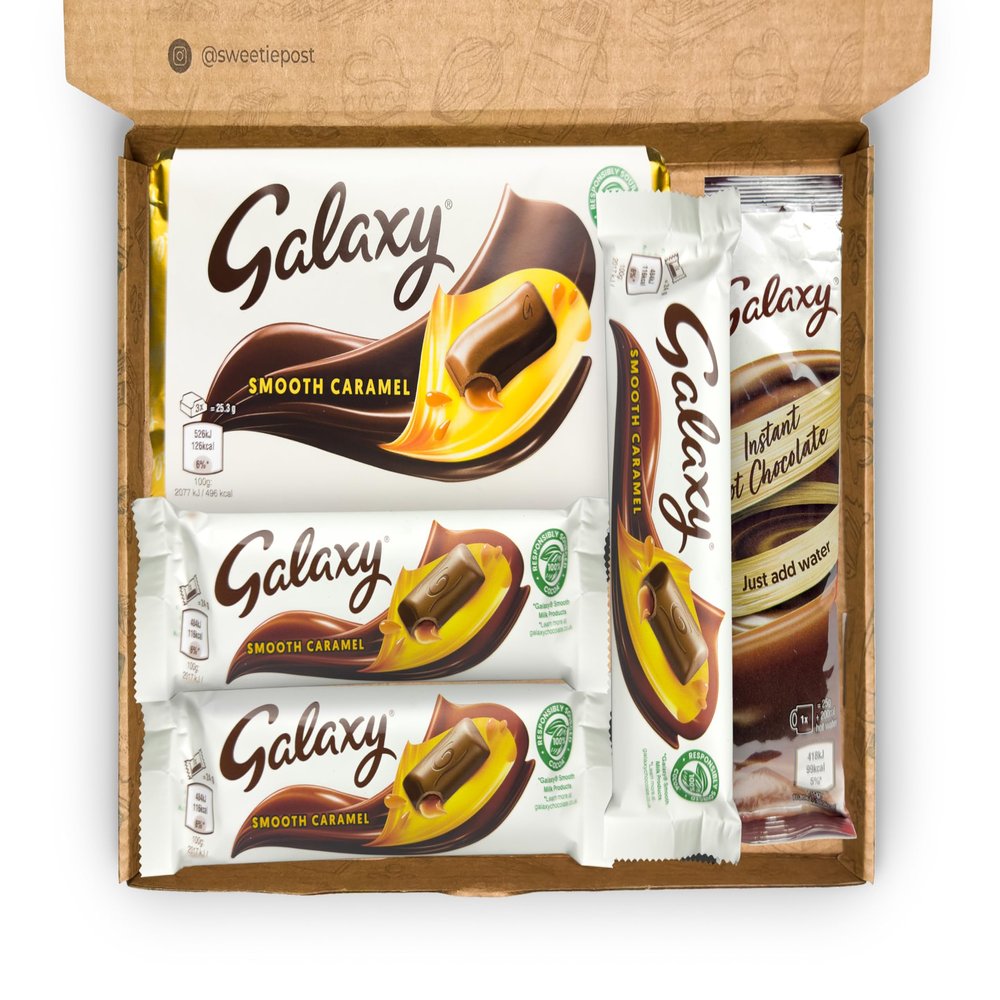 Galaxy Caramel Gift Box | Galaxy Present | Galaxy Caramel Chocolate Hamper | Galaxy Letterbox Gift Box | Chocolate Lover Present