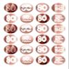 24 edible 80th Birthday rose gold style party decorations Iced Icing Fondant Fairy CupCake Cake Toppers view 1
