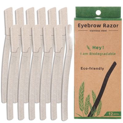 12 Pcs Dermaplaning Blades for Face, Portable Face Razors for Women Eyebrow Razor Face Shavers Hair Shaver Tool Dead Skin Remover for Women and Men (5.9 Inches)