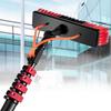 wzfdm Outdoor Window Cleaner Brush Solar Panel Cleaning Tool Washing Tool Tall Window Glass Cleaning Poles Telescopic Water Fed Brush Window Washer Wand, Aluminum Outdoor Cleaning Brush,20FT/6M view 1