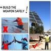 wzfdm Outdoor Window Cleaner Brush Solar Panel Cleaning Tool Washing Tool Tall Window Glass Cleaning Poles Telescopic Water Fed Brush Window Washer Wand, Aluminum Outdoor Cleaning Brush,20FT/6M view 2