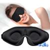 Gritin 100% Blackout Sleep Masks for Women & Men - Zero Pressure Sleeping Mask- Ergonomic Design 3D Cutout Eye Movement Friendly, Ultra Soft & Comfortable for Nap/Travel Essentials view 1