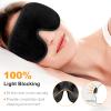 Gritin 100% Blackout Sleep Masks for Women & Men - Zero Pressure Sleeping Mask- Ergonomic Design 3D Cutout Eye Movement Friendly, Ultra Soft & Comfortable for Nap/Travel Essentials view 2