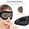 Gritin 100% Blackout Sleep Masks for Women & Men - Zero Pressure Sleeping Mask- Ergonomic Design 3D Cutout Eye Movement Friendly, Ultra Soft & Comfortable for Nap/Travel Essentials view 3