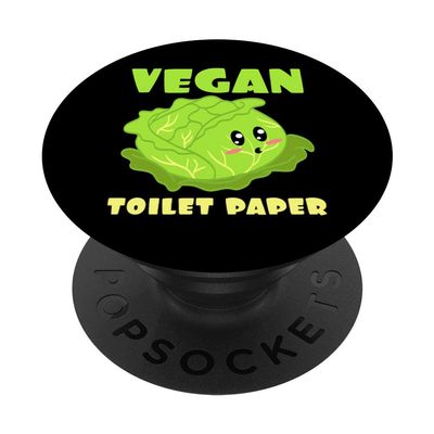 Vegan Toilet Paper Vegan Toilet Paper Salad Vegans Veggies PopSockets Swappable PopGrip