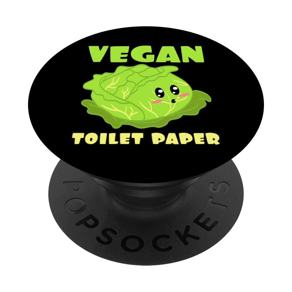 Vegan Toilet Paper Vegan Toilet Paper Salad Vegans Veggies PopSockets Swappable PopGrip