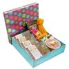 Ghasitaram Gifts Jaiccha Holi - Sweets/Holi Hampers/Thandai Big Gourmet Hamper Box of Assorted Desi Ghee Gujiyas,Chakli,Sharbat,Thandai,Samosa