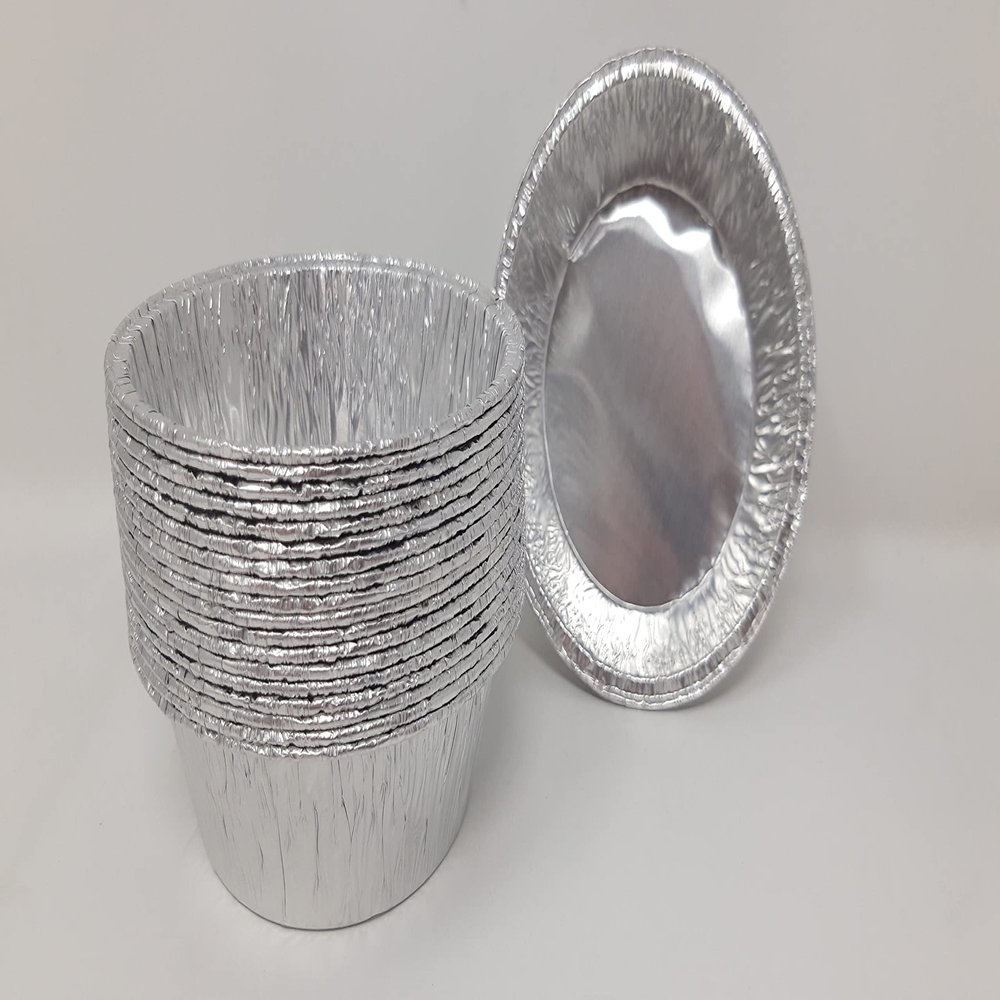 1lb Aluminium Foil Pudding / Pie Dishes 436cc (8)