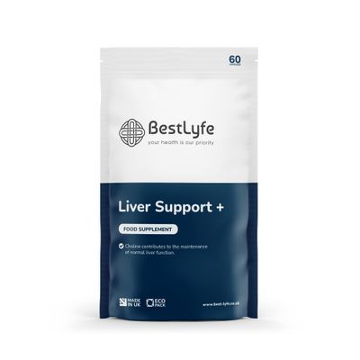 BestLyfe Liver Support + | Milk Thistle | Twin Pack | 120 Capsules | Liver Detox | Liver Cleanse | Liver Repair | Liver Supplements | Brain Function Support | Drug Free Treatment | UK Made