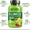 NATURELO B Complex (One Daily) - Food-Based Blend - All B-Vitamins - Vitamin B6, Folate, B12, Biotin, Niacin, CoQ10 - Best Natural Supplement for Energy - 240 Vegan Capsules | 8 Month Supply view 4