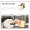 TOPBATHY 6pcs Toast Design Dishwashing Sponges Lightweight Kitchen Scrubbers for Effective Cleaning and Pan Washing with Sturdy Sponge Material view 4