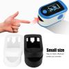 2Pcs Oximeter Silicone Cover,Portable Fingertip Pulse Monitor Protector Oximeter Storage Case for Travel Home(Black+white) view 2