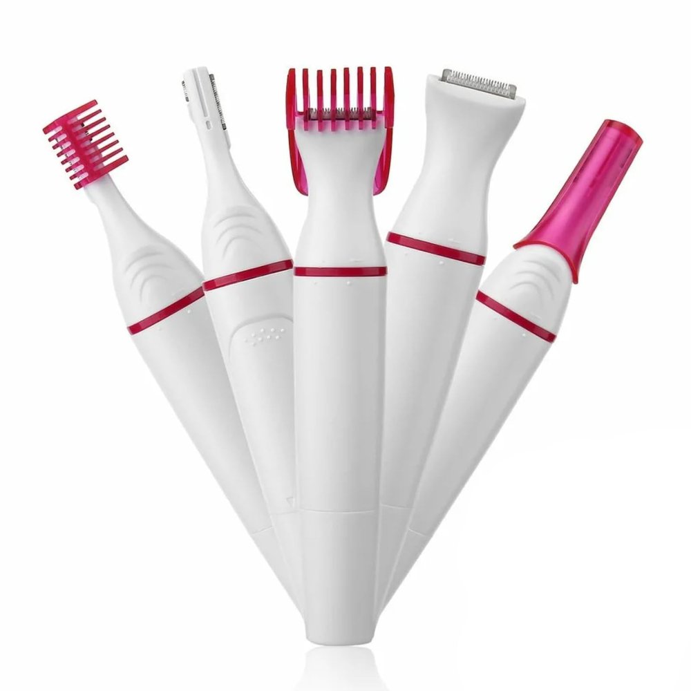 Hair Remover for Women, 4-in-1 Electric Painless Women Hair Shaver Eyebrow Facial Nose Bikini Hair Trimmer and Painless Hair Removal Device