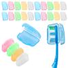 ASTER 20 Pieces Travel Toothbrush Head Covers Portable Toothbrush Cover Caps Toothbrush Head Covers for Travel, Home, Camping and School view 1