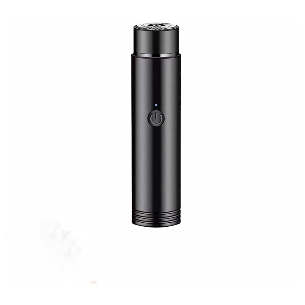 2022 Mini Portable Electric Shaver, Small Electric Razor for Men, Travel Mens Shaver, IPX7 Waterproof Cordless, USB Rechargeable, Wet and Dry Use (Black)