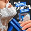 2022 Mini Portable Electric Shaver, Small Electric Razor for Men, Travel Mens Shaver, IPX7 Waterproof Cordless, USB Rechargeable, Wet and Dry Use (Blue) view 2