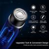2022 Mini Portable Electric Shaver, Small Electric Razor for Men, Travel Mens Shaver, IPX7 Waterproof Cordless, USB Rechargeable, Wet and Dry Use (Blue+Black) view 4