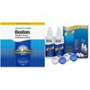 Boston Advance Multipack and Boston Simplus Flight Pack Bundle, Advance Cleaner, 3X 30ml, Advance Conditioning Solution, 3X 120ml and Simplus Flight Pack 2X 60ml for RGP and Hard Contact Lenses view 1