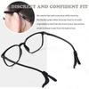 10 Pairs Non-Slip Glasses Temples, Soft Glasses Ear Hooks Frame Holder Ear Grip Hook Silicone Frame Holder for Glasses, black/white view 4