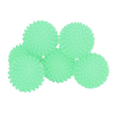 Laundry Dryer Balls, 6Pcs Reusable Silicone Soft Washing Balls, Dryer Balls Laundry Anti Static, Fabric Softener Alternative for Quick Drying, Reduce Drying Time and Save on Energy (Green)