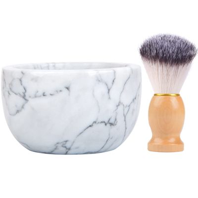 aisiming Marble Shaving Soap Bowl (White)