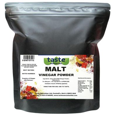Malt Vinegar Powder (1kg) Resealable Pouch
