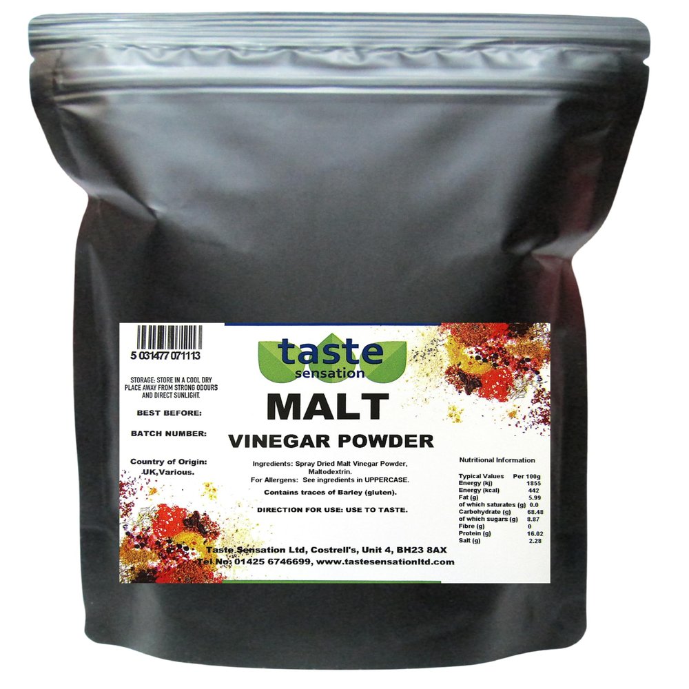 Malt Vinegar Powder (1kg) Resealable Pouch