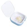 encase Dental Retainer Case with Dental Bath  Dual Purpose Hygienic Denture Case for Storage and Immersion of Mouthguards, Ortho Retainers + Dental Appliances (Beige) view 4