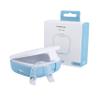 encase Dental Retainer Case with Dental Bath  Dual Purpose Hygienic Denture Case for Storage and Immersion of Mouthguards, Ortho Retainers + Dental Appliances (Cool Blue) view 2