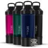 720DGREE Fitness Shaker uberShaker - 550ml - Premium Protein Shaker with Powder Compartment - Leak Proof, BPA Free - Shaker Cup, Mixing Cup for Creamy Protein Shakes, Gym, Workout, Nutrition view 1