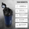 720DGREE Fitness Shaker uberShaker - 550ml - Premium Protein Shaker with Powder Compartment - Leak Proof, BPA Free - Shaker Cup, Mixing Cup for Creamy Protein Shakes, Gym, Workout, Nutrition view 2