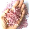 100g 8-12mm Natural Pink Crystal Gravel Rose Quartz Crystal Gravel Stone Rock Chips Lucky Natural Stones and Minerals,8-12mm,