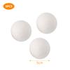 3 PCS Wool Dryer Balls, Reusable Wool Dryer Balls Hand Made Natural Fabric Softener, Reduces Clothing Wrinkles and Saves Drying Time view 2