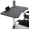 PUIERTUFD Wheelchair tray, removable portable trays with cup holder and phone card slot eating reading and resting for the elderly view 1