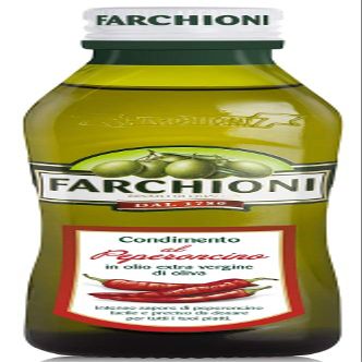 Farchioni - Chilli Pepper Olive Oil (250 ml) - Extra Virgin Olive Oil - Chilli Pepper Essence - Glass Bottle (250 ml)