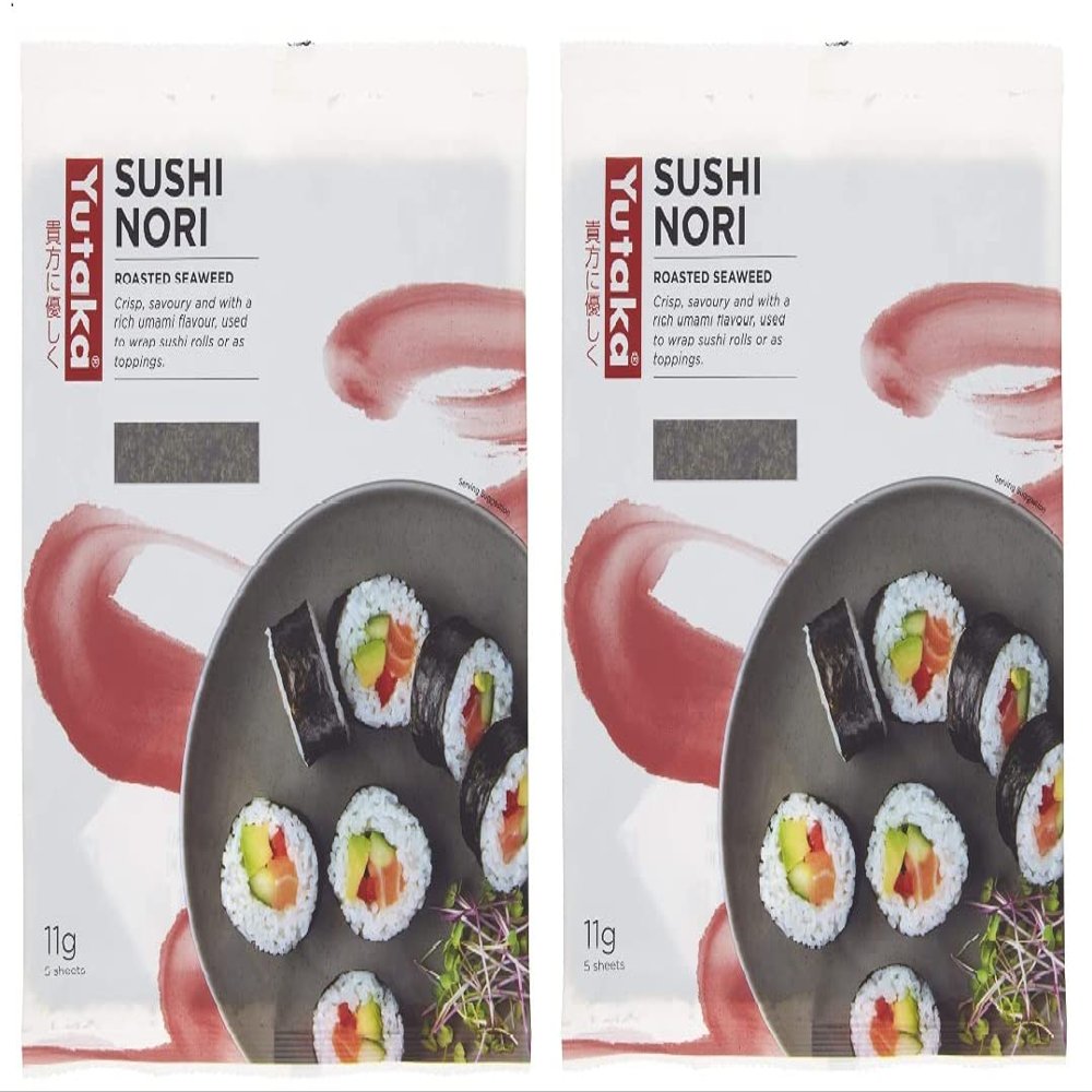 Bowltiful Sushi Nori Seaweed 11 g (Pack of 2, Total 10 Sheets)