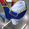 TOP1US Full Body Sling,Toileting Sling Patient Lifter,Handicap Lift Commode Sling with Four Point Support Medical Transfer Belt Lining Sponge view 3