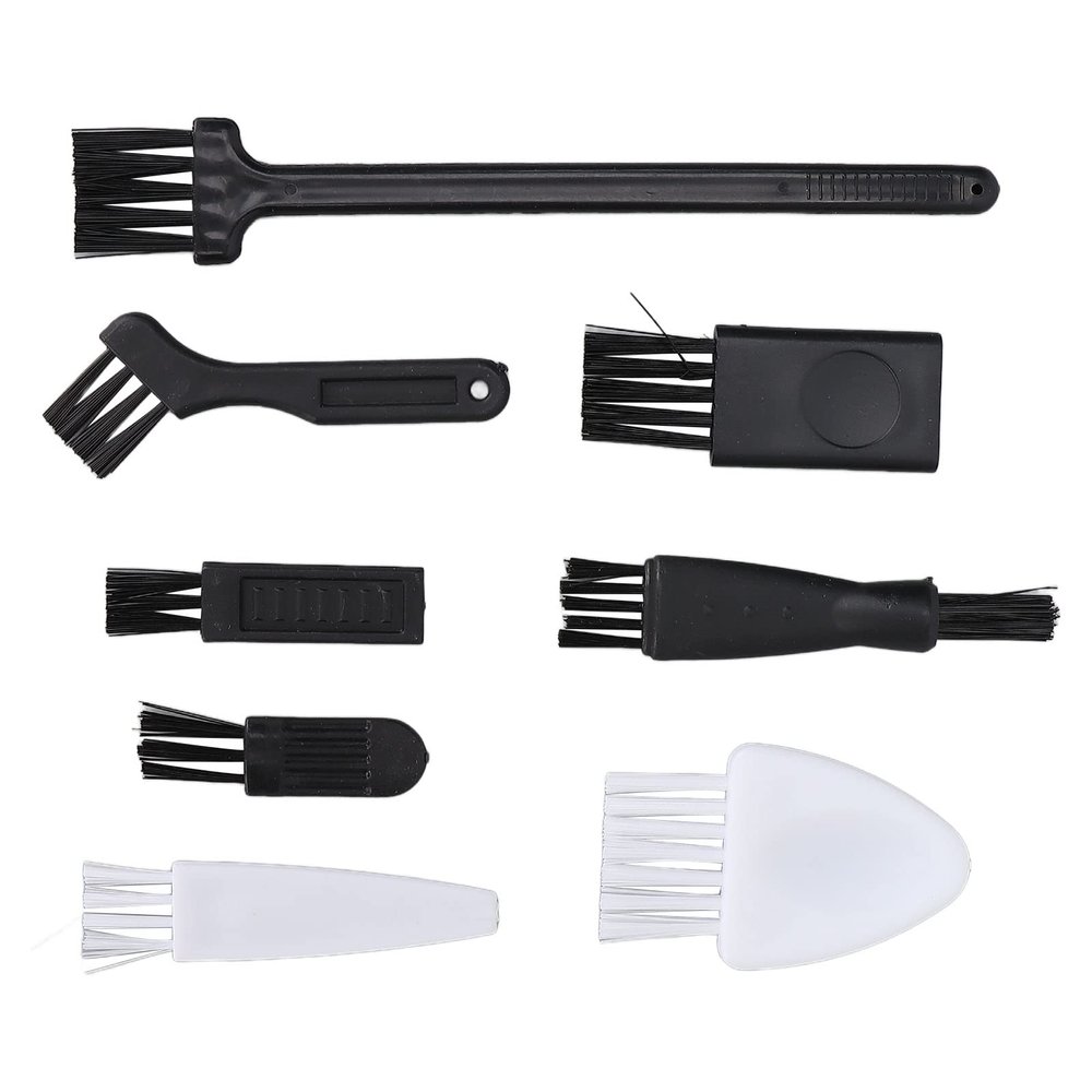 Shaving Brushes For Men, 8PCS Soft Nylon Bristles Shaver Cleaning Brush Shaving Brush Set with Anti-Slip Handle for Removing Beard Debris and Household Cleaning