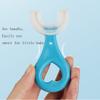 ZALUJMUS Set of 2 Kids U-Shaped Whole Mouth Teeth Brush, Silicone Bristles Massage Gums, All-Round Cleaning, Manual (2-12Y, Blue+Blue) view 4
