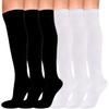 Evolyline 6 Pairs Compression Socks for Women & Men, Medical Compression Stockings Knee High for Nurses Running Flying Pregnancy Flight Travel Sports, Fit for Varicose Veins Swollen Ankles 15-20mmHg view 1