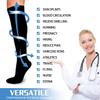 Evolyline 6 Pairs Compression Socks for Women & Men, Medical Compression Stockings Knee High for Nurses Running Flying Pregnancy Flight Travel Sports, Fit for Varicose Veins Swollen Ankles 15-20mmHg view 2
