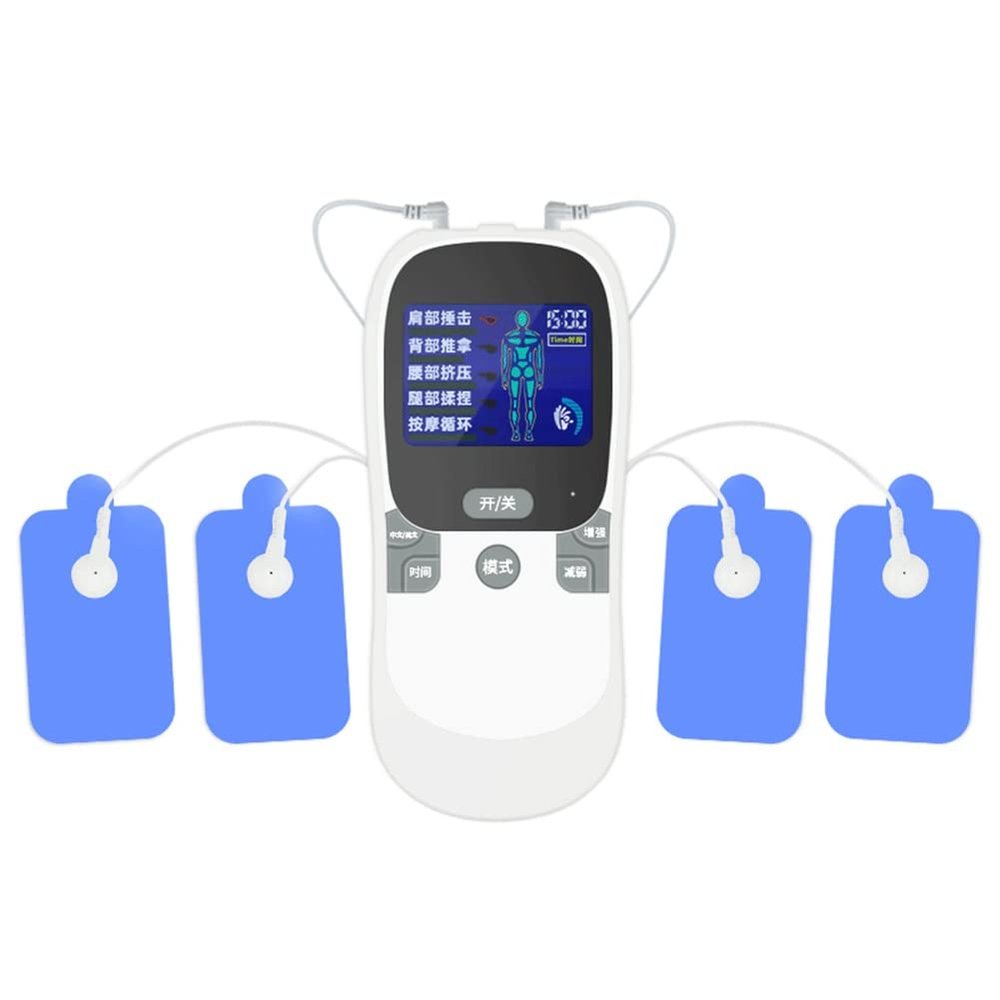 FWEOOFN Labour Pain Simulator For Men - Dual-Output Digital Massager, Cervical Spine & Meridian Pulse Massager, Acupuncture & Moxibustion Device (Size: One Drag Two, 4 Stickers)