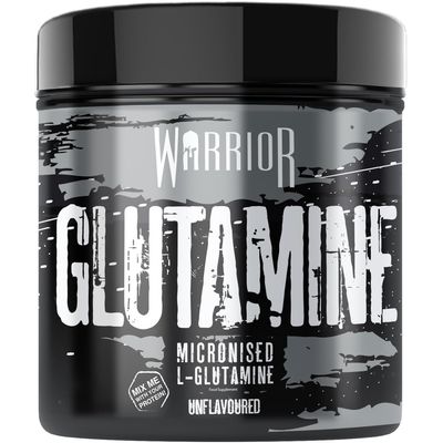 Warrior Glutamine 300g - Pure Micronised L-Glutamine Powder - Amino Acid - Muscle Growth & Recovery Supplement- Gut Health - Mix in Protein - Pre and Post Workout - 60 Servings (Unflavoured)