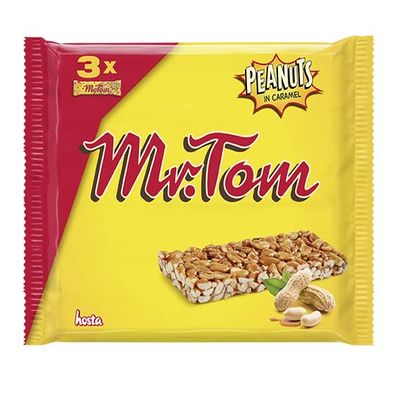 Mr.Tom Peanuts in Caramel Bar - 40g - 12 x 3 Packs