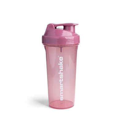 Smartshake 800ml Glossy Lite Protein Shaker Bottle - Leakproof, BPA Free Shaker for Gym, Deep Rose
