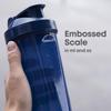 Smartshake 800ml Glossy Lite Protein Shaker Bottle - Leakproof, BPA Free Shaker for Gym, Deep Rose view 3
