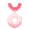 U-Shaped Toothbrush for Children, Silicone Kids Toothbrush, Soft 360 Cleaning Toothbrush, Donut Handle, Manual Toothbrushes for Newborn 2-12 Years view 1