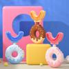 U-Shaped Toothbrush for Children, Silicone Kids Toothbrush, Soft 360 Cleaning Toothbrush, Donut Handle, Manual Toothbrushes for Newborn 2-12 Years view 2