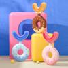 JAWSEU Kids U-Shaped Toothbrush, Doughnut Manual Toothbrush, 360 Silicone, Yellow, Ages 2-6 view 4